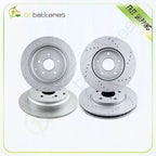 Set of 2 Drilled & Slotted Brake Rotors for Honda Odyssey (2005–2010)