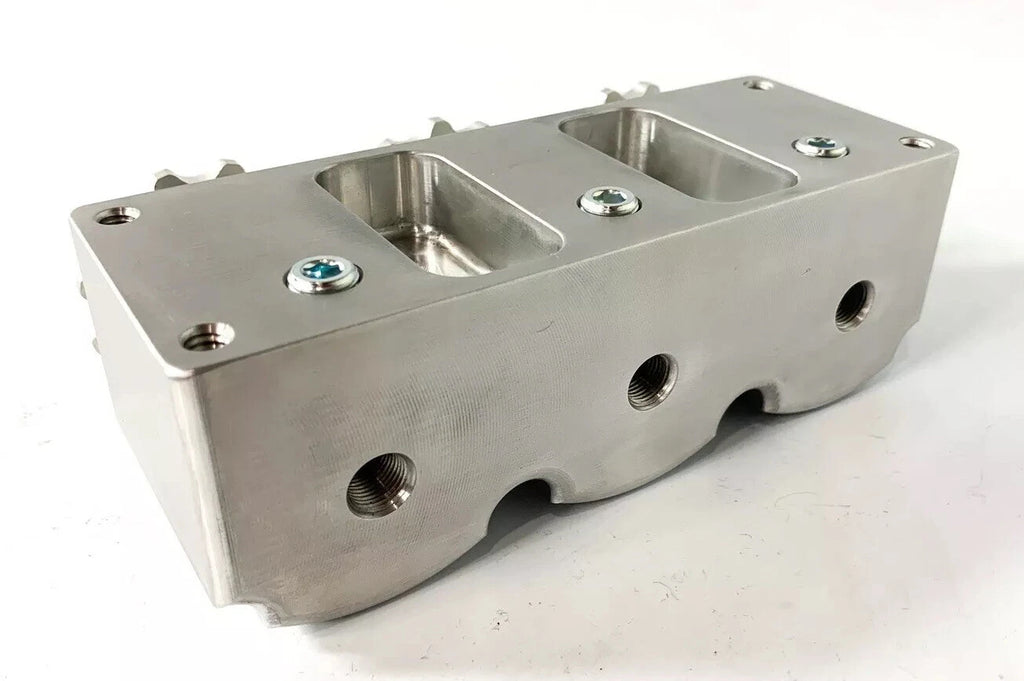 Brake Fluid Reservoir Triple Remote for Custom Hot Rod Satin Finish (Universal)