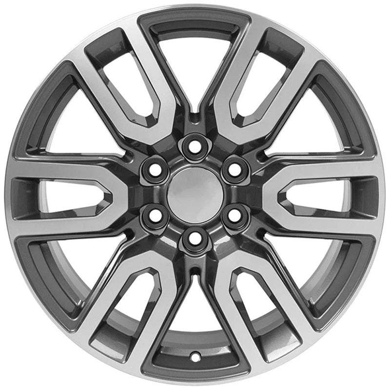 20 Inch Gunmetal Machined Wheel for 1992-1994 Chevy Blazer