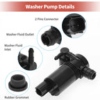 Windshield Washer Pump w/ Grommet for Ford (No. 8A6117K624AA)