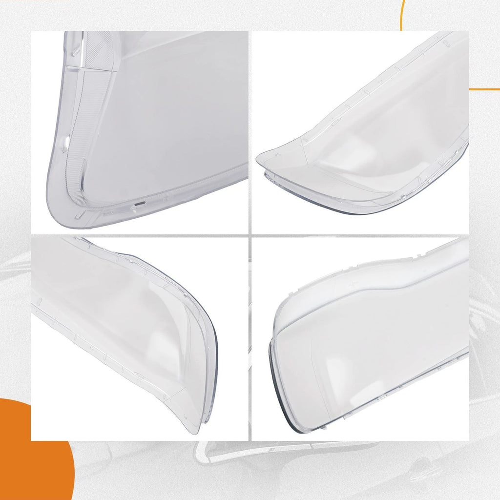 Pair Headlight Lens Cover for Chrysler 300 300C (2011–2020) Left + Right