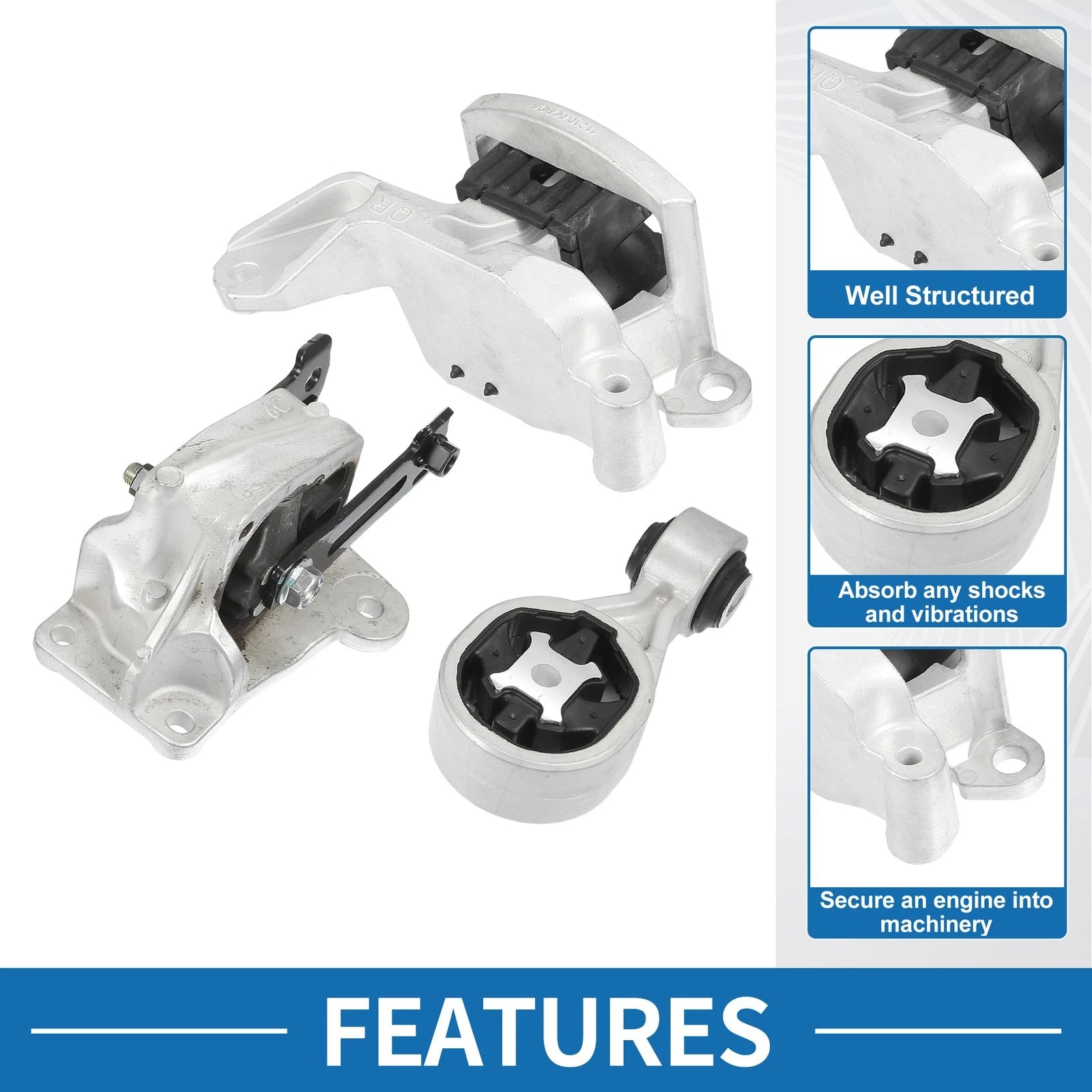 Engine Motor Trans Mount Set for Nissan Altima 2.5L (2019–2023)