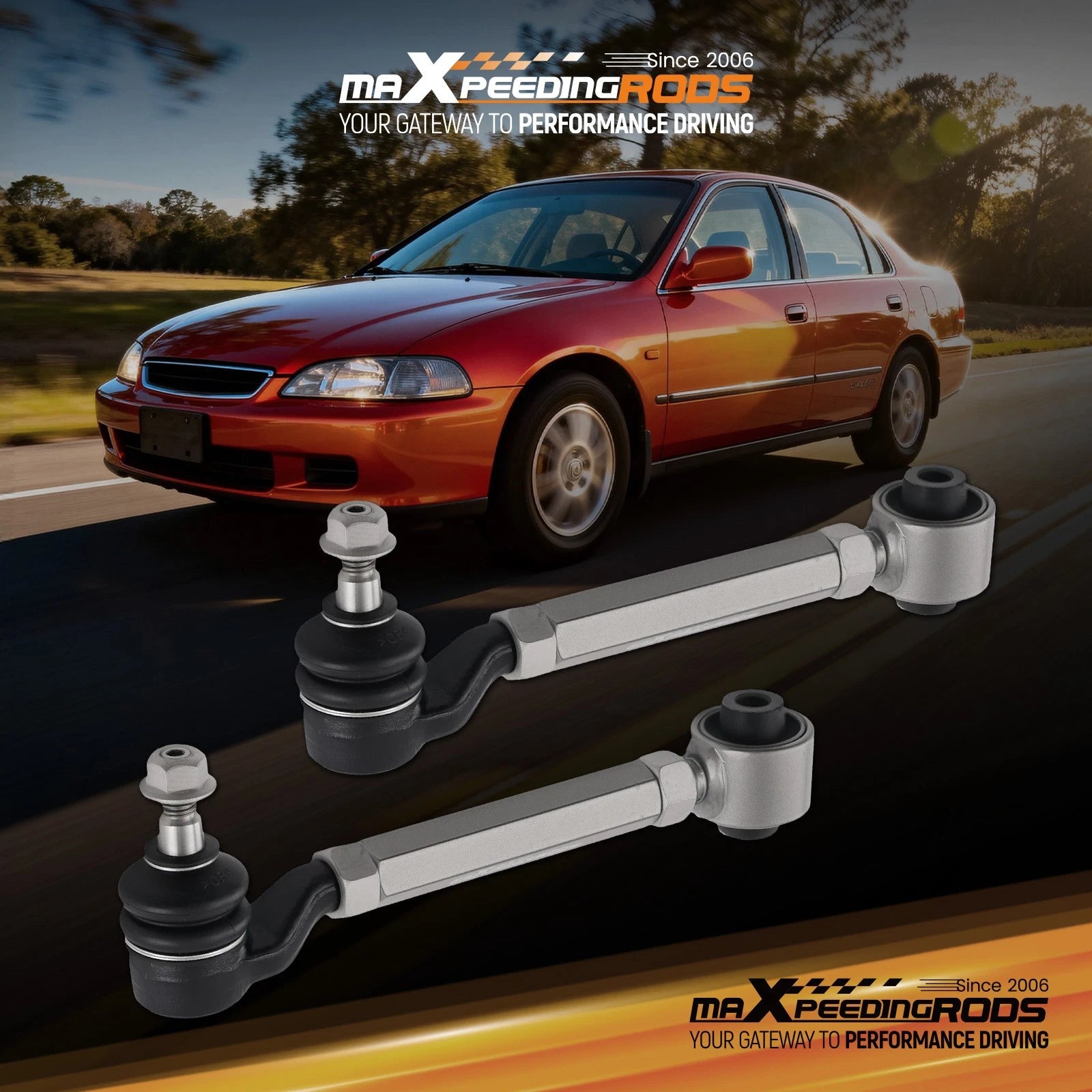 Adjustable Rear Camber Arms Alignment Kit for Honda Accord Acura CL TL (1998–2002)