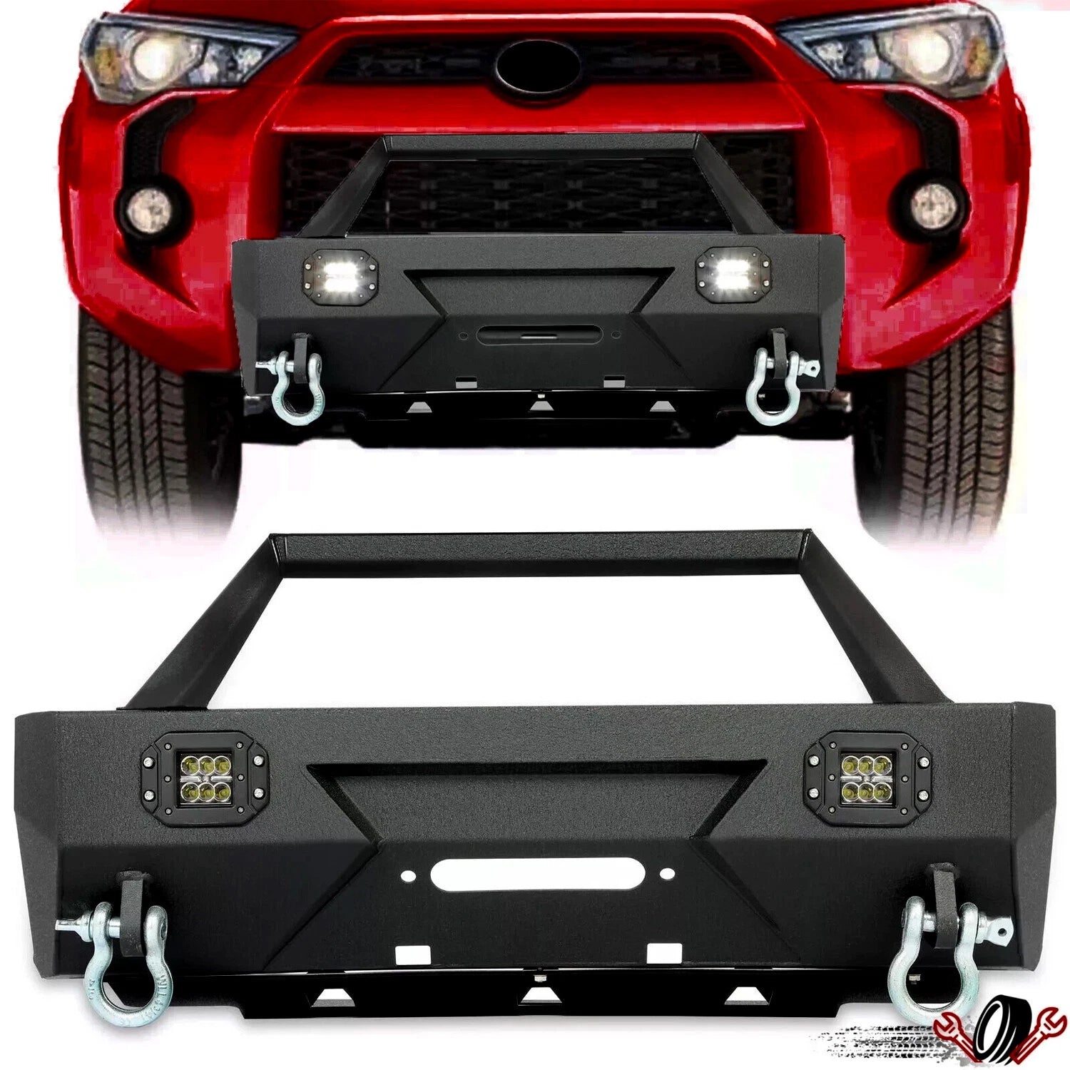 Front Bumper with LED Lights for Toyota 4Runner (2010–2022)