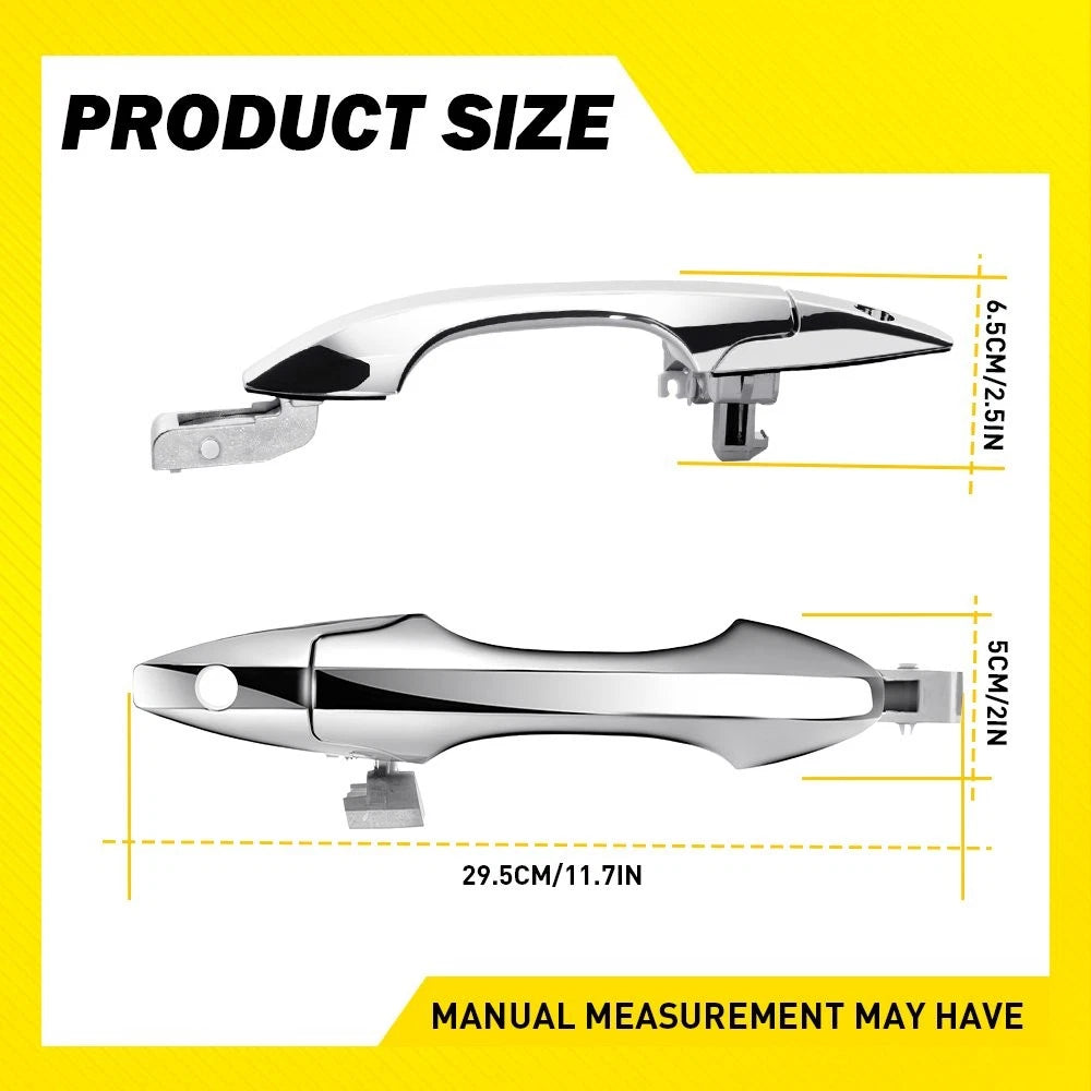 Chrome Exterior Door Handle for Acura MDX (2007â2013) Front Driver Side
