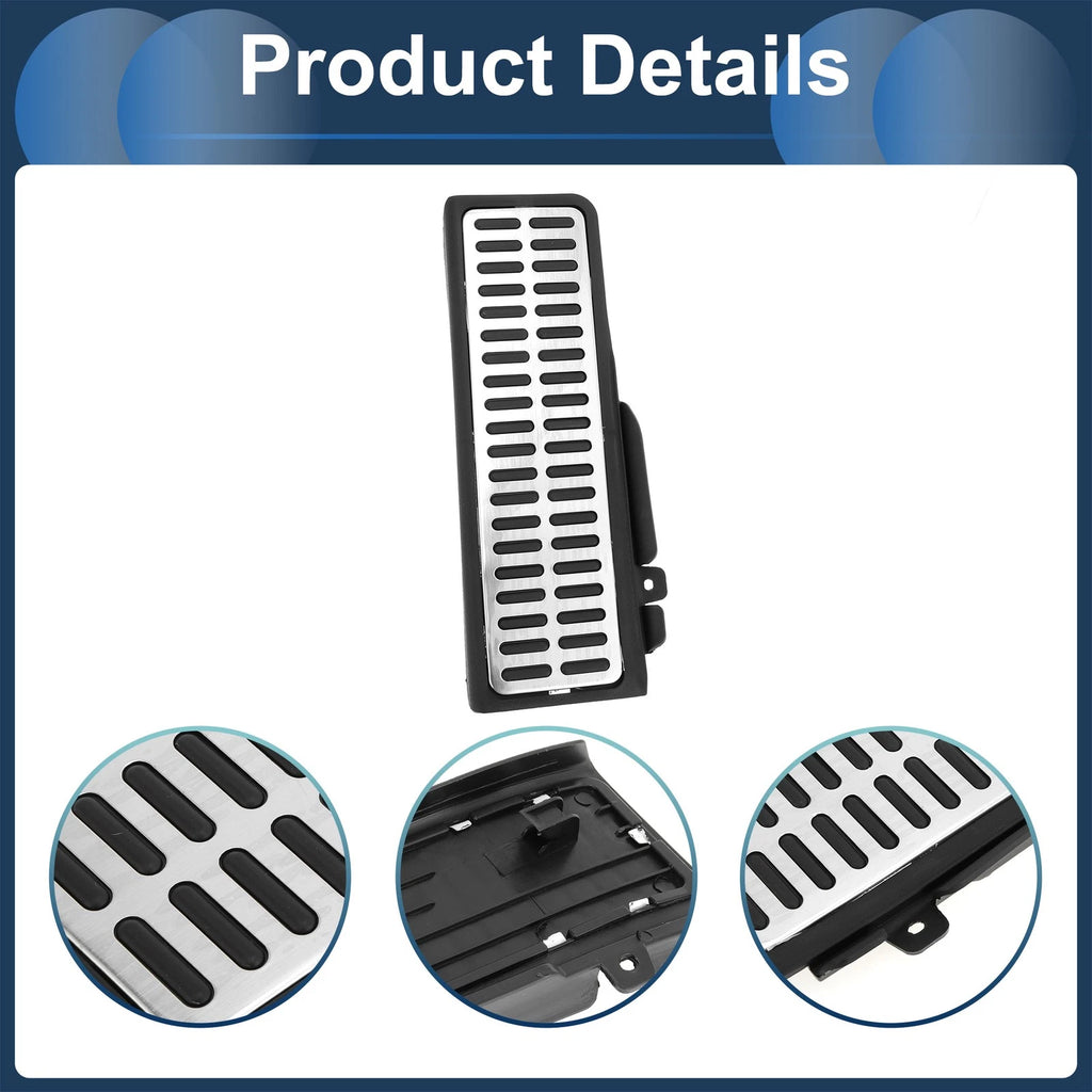 1 Pc Footrest Pedal Cover for Volkswagen Jetta  Silver Tone