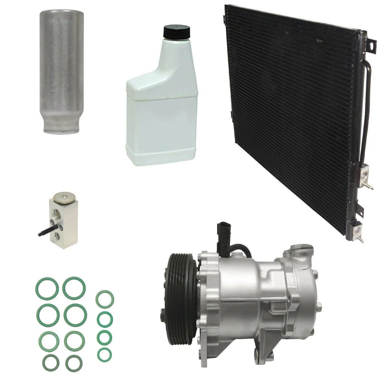 AC Compressor Kit with Condenser for Mitsubishi Pajero (2007–2024)