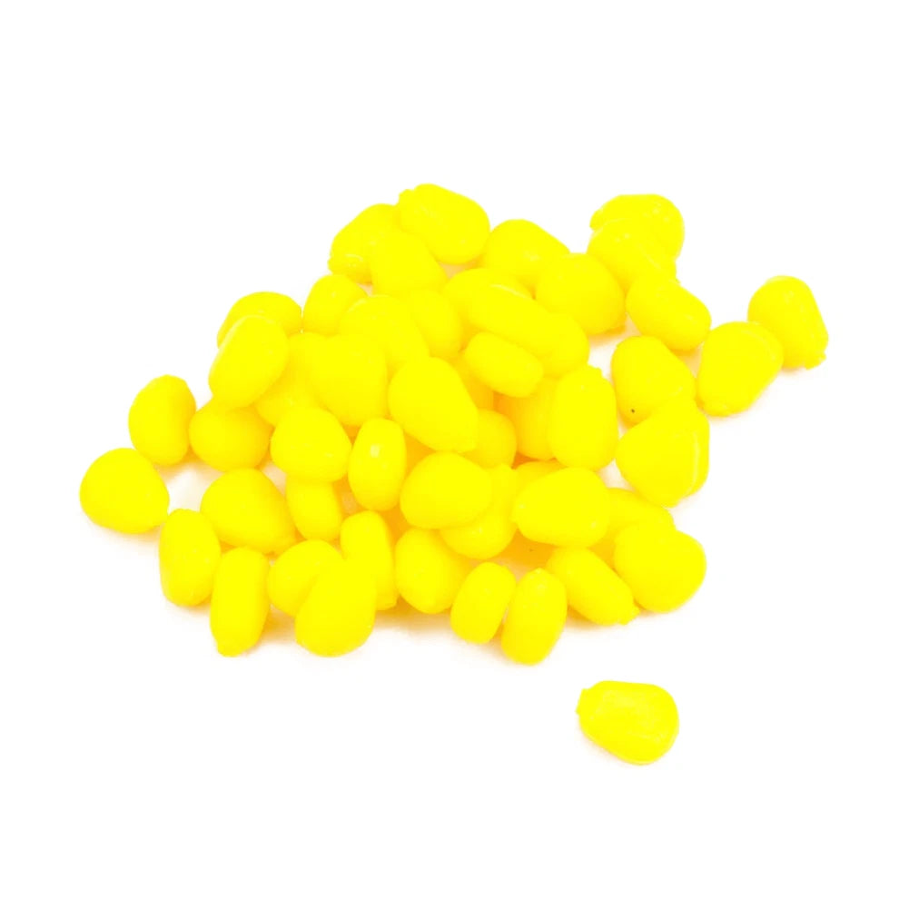 50pcs Yellow Floating Fishing Lures for Carp Saltwater Use