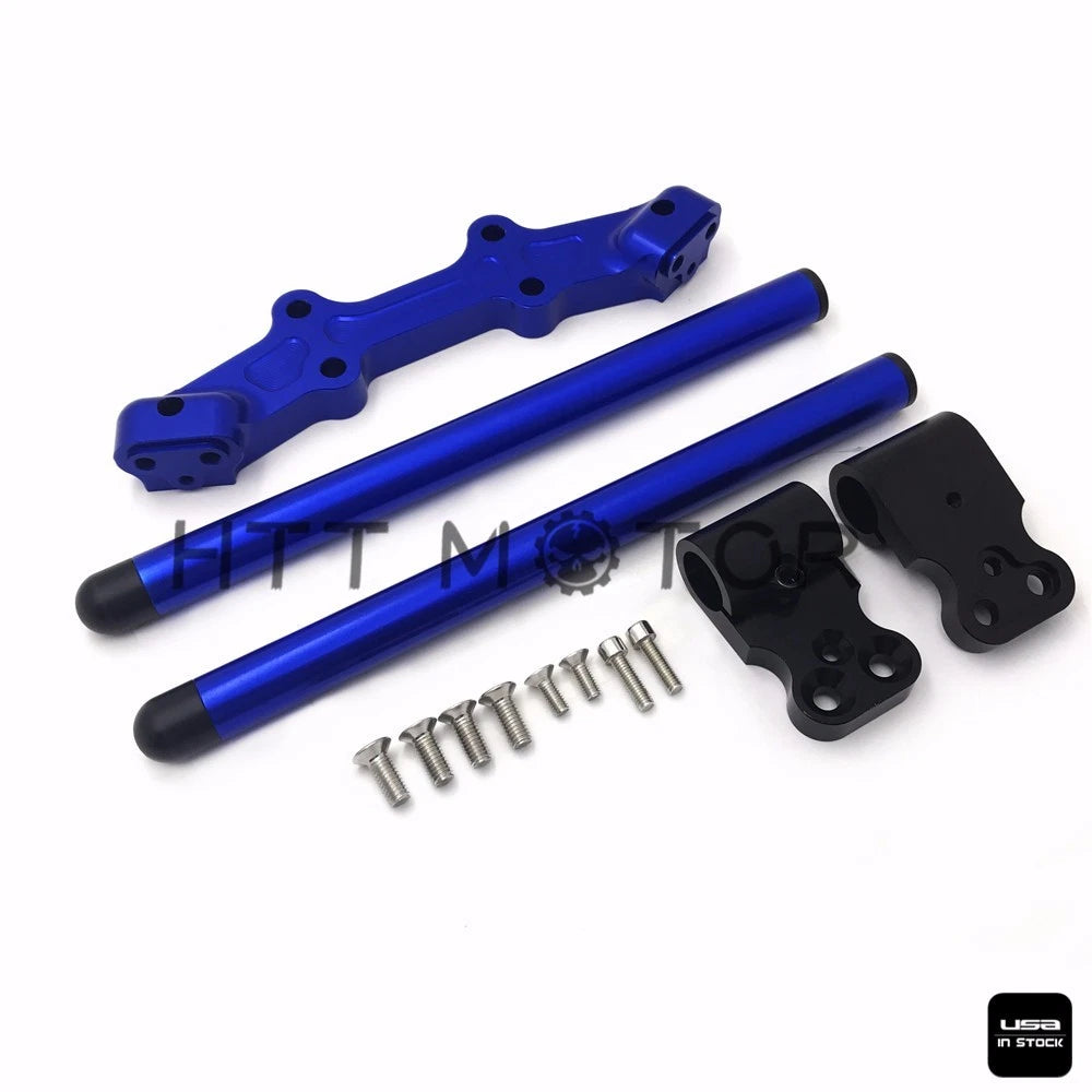 Clip-On Adapter Plate & Handlebars Set for Yamaha MT-07 FZ-07 (2014–2017) Blue