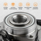 Front LH RH Wheel Bearing Hubs Assembly for Chevy GMC Cadillac (2007)