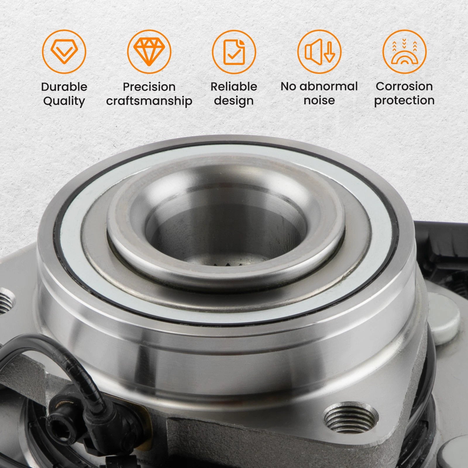 Front LH RH Wheel Bearing Hubs Assembly for Chevy GMC Cadillac (2007)