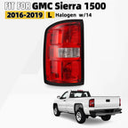 Tail Light for GMC Sierra 1500 (2016–2019) Halogen Left Driver Side W/14