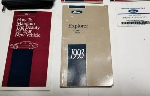 Owners Manual Collection for Ford Explorer (1993)