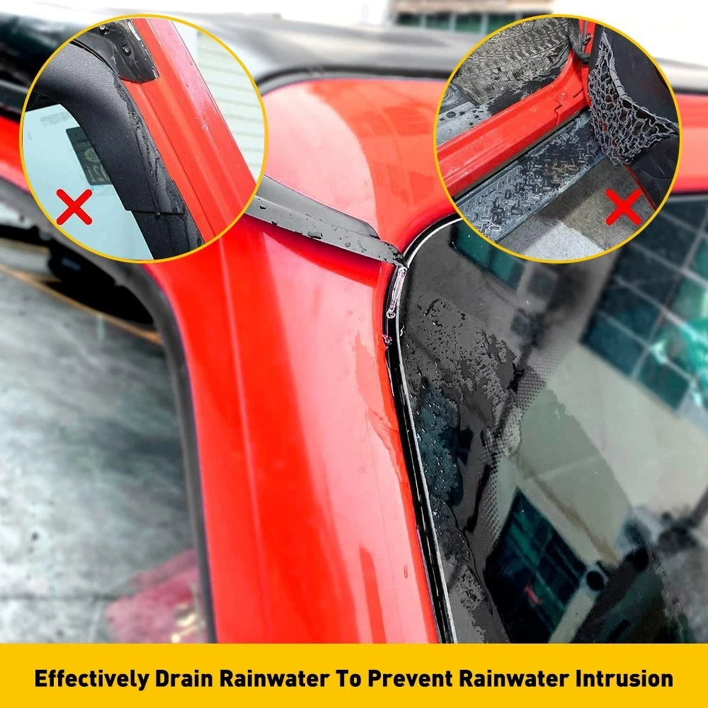Water Rain Gutter Extension for Jeep Wrangler JL (2018–2021)