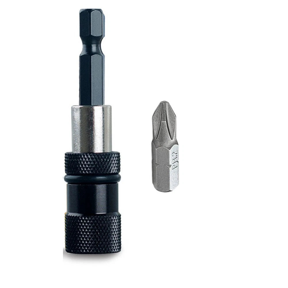 Magnetic Connecting Rod Extension for Electric Screwdriver Bits (1/4 Inch)