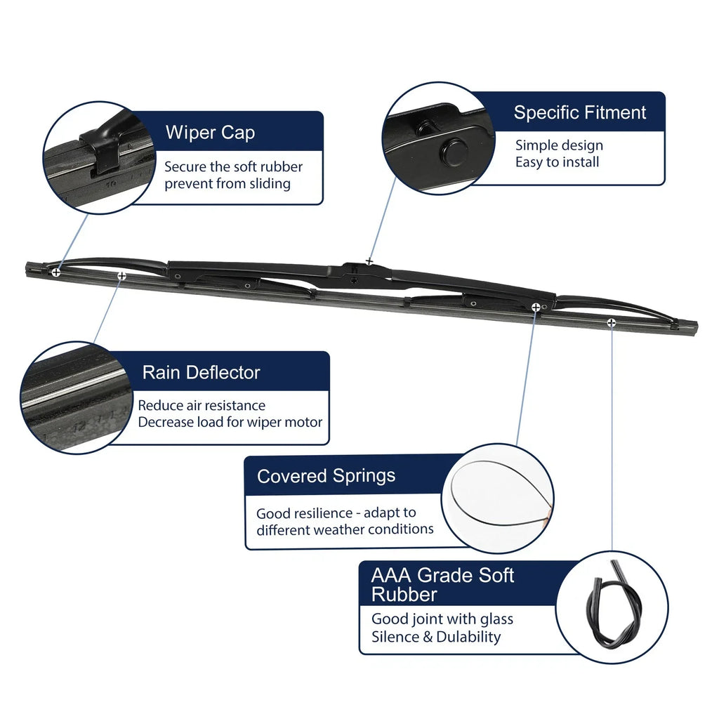 18" Rear Windshield Wiper Blade for BMW X5 E53 & BMW 5 Series Touring E34 (1999-2006)