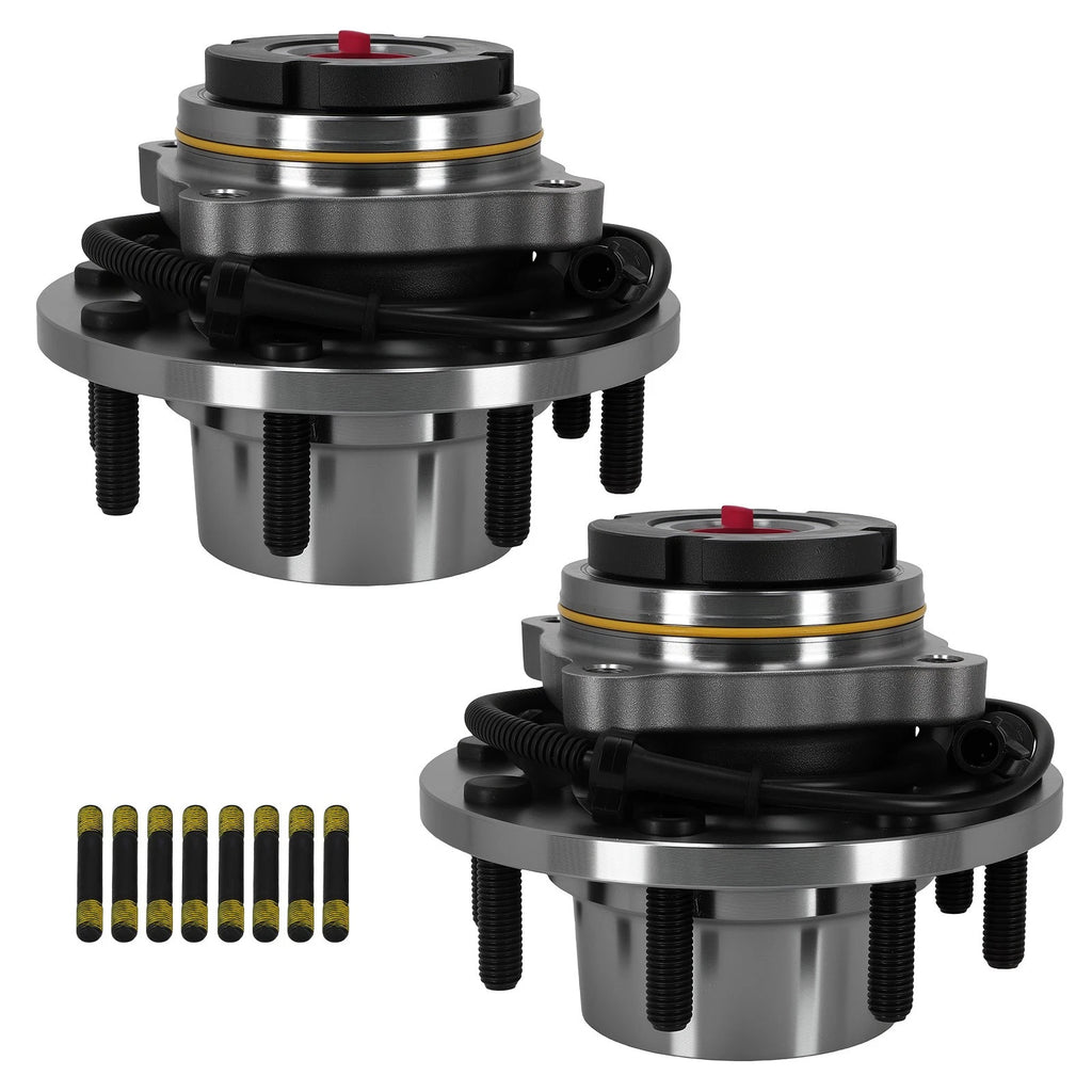 Pair 4WD Front Wheel Hub for Ford F250-F550 (1999–2004) 515057 BR930421 8 Lug ABS