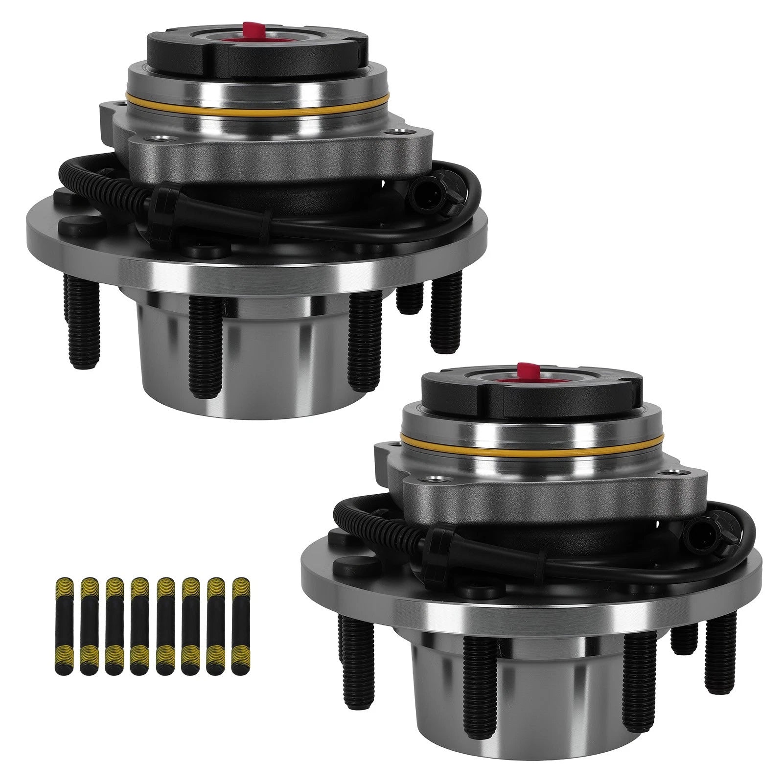 Pair 4WD Front Wheel Hub for Ford F250-F550 (1999–2004) 515057 BR930421 8 Lug ABS