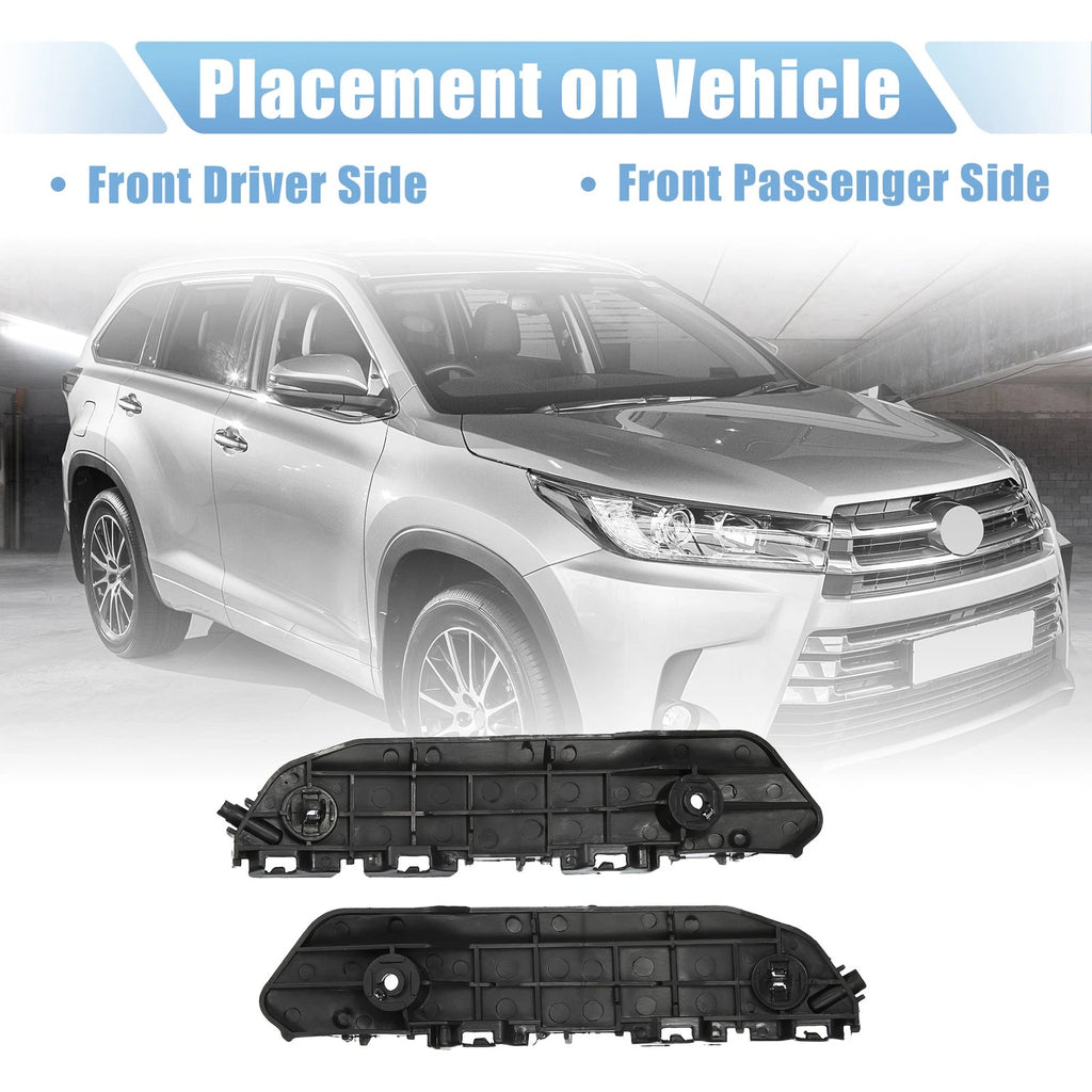1 Pair Front Bumper Mounting Support Bracket 521450E030 for Toyota Highlander (2001–2007)