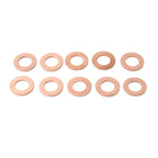 10x M12 Copper Oil Drain Plug Gasket Seal Ring for Universal Fit (22121.5)