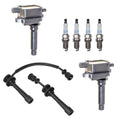Set of 2 Ignition Coils & 4 Platinum TT Spark Plugs for Kia 2.0L L4
