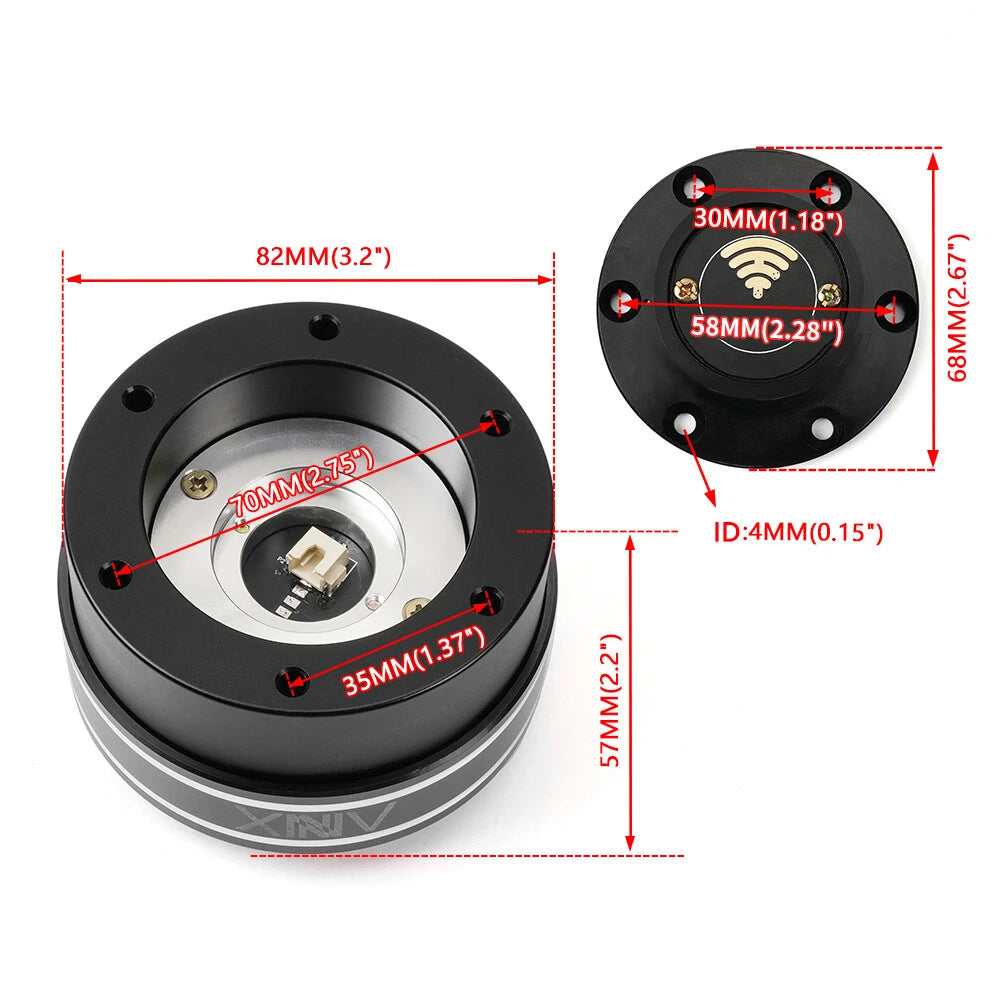 Wheel Base + Quick Release 70mm for Simagic Moza Racing Simulator