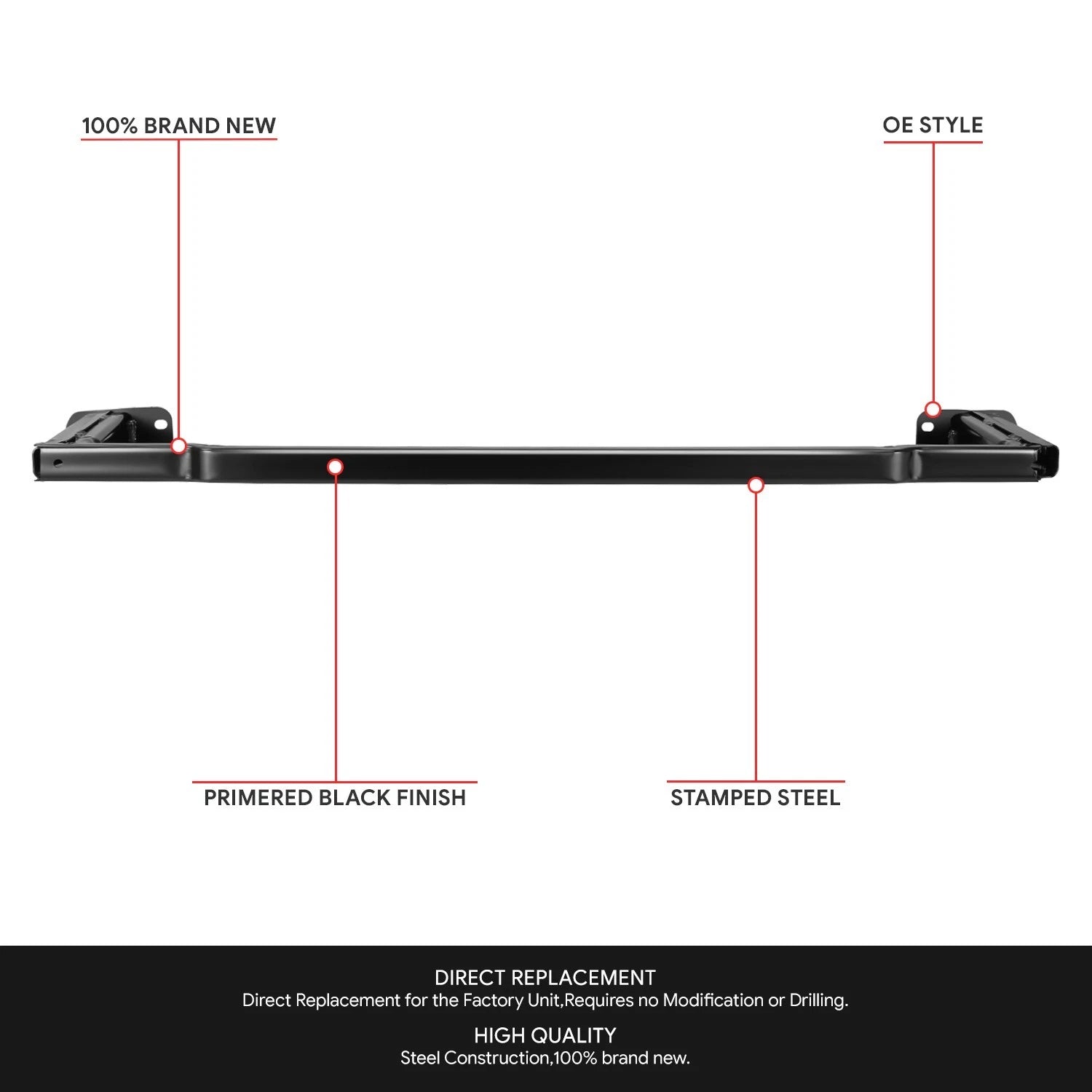 Front Lower Bumper Reinforcement for Chevrolet Sonic (2012–2020)