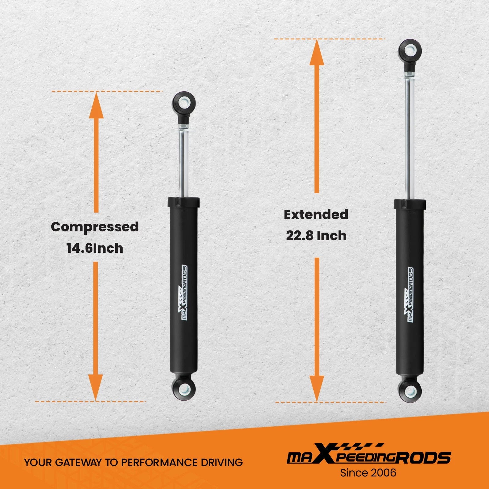 Rear Shock Absorbers for Chevy Silverado Sierra 1500 (1999–2006) 0-2" Lift Kit
