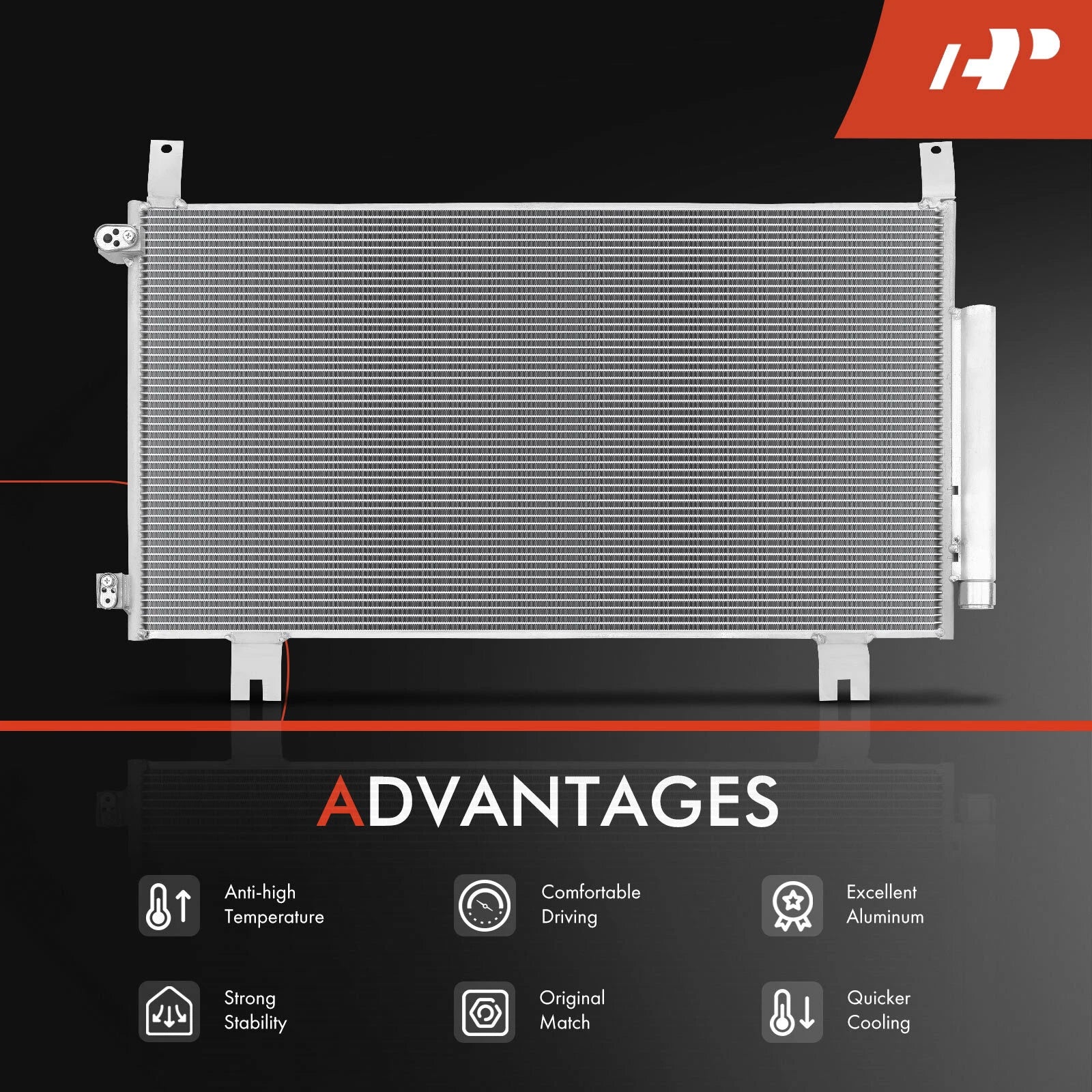 A/C Condenser with Bracket & Receiver Drier for Honda CR-V (2017-2019)
