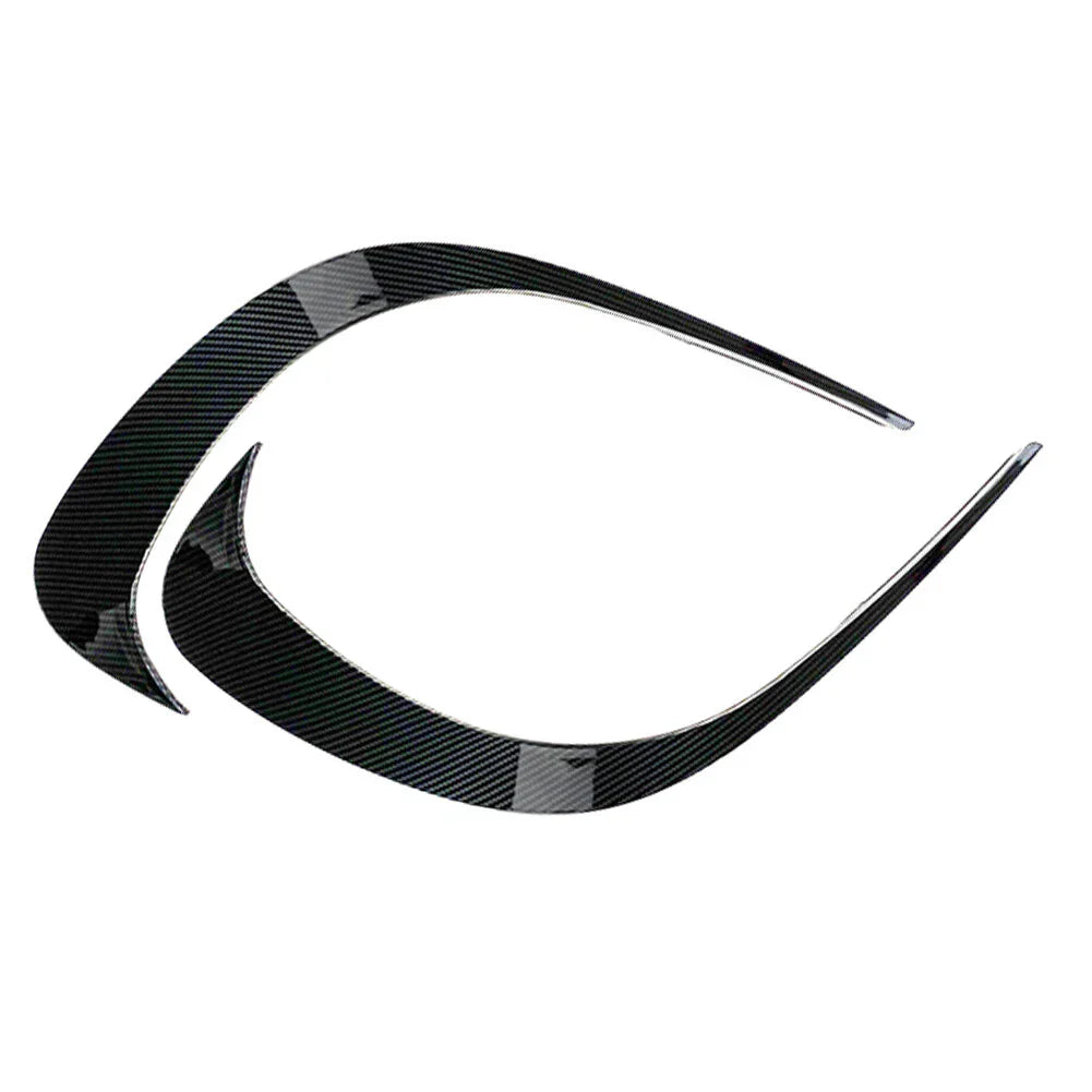 Black ABS Front Bumper Lip Splitter Spoiler for Mercedes C-Class (2022-2023)
