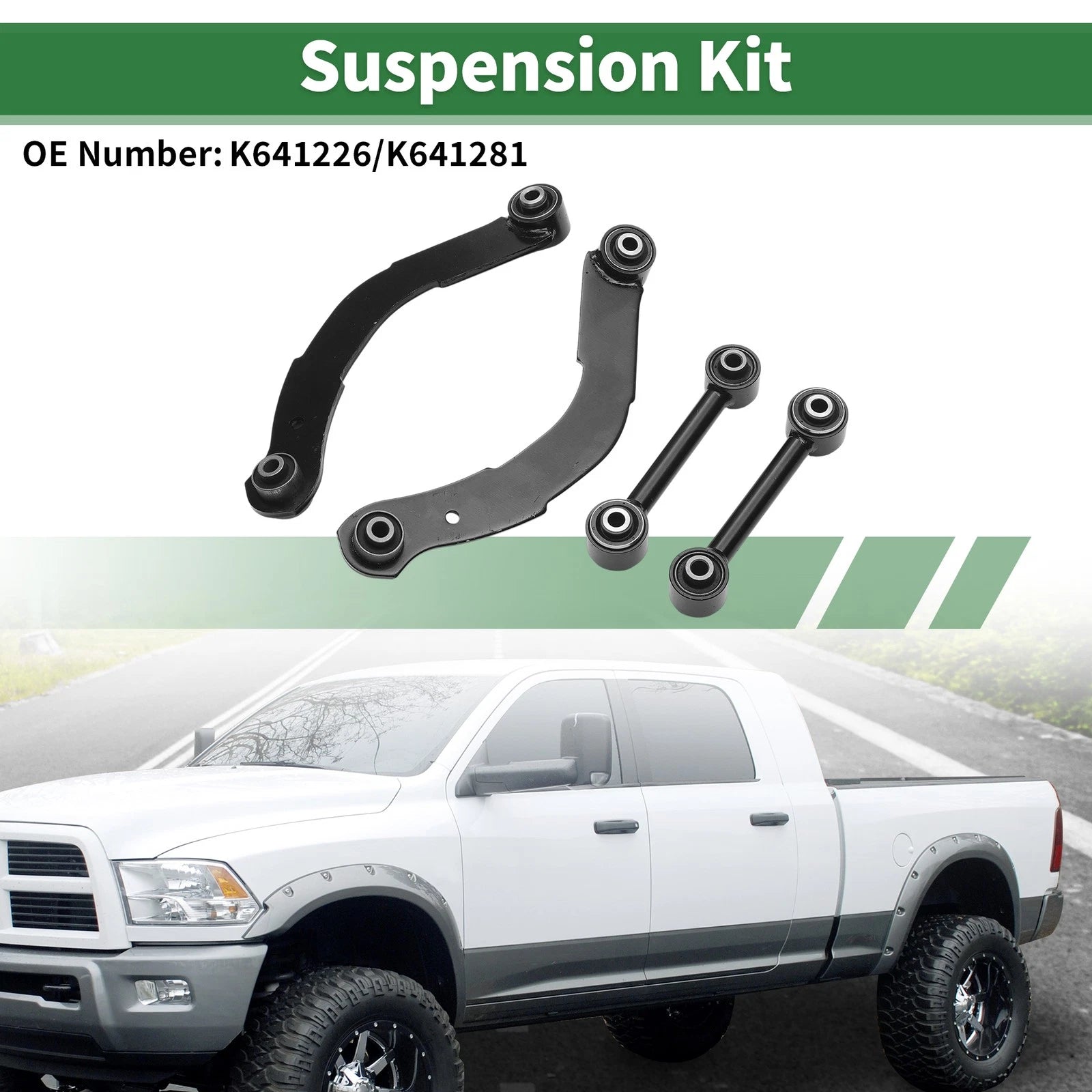 Set of 4 Rear Upper Control Arm Lateral Link for Jeep Compass (2007–2015) No.K641226