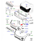 Front Bumper Support Bracket LR077882 for Land Rover Discovery Sport (2015–2019)