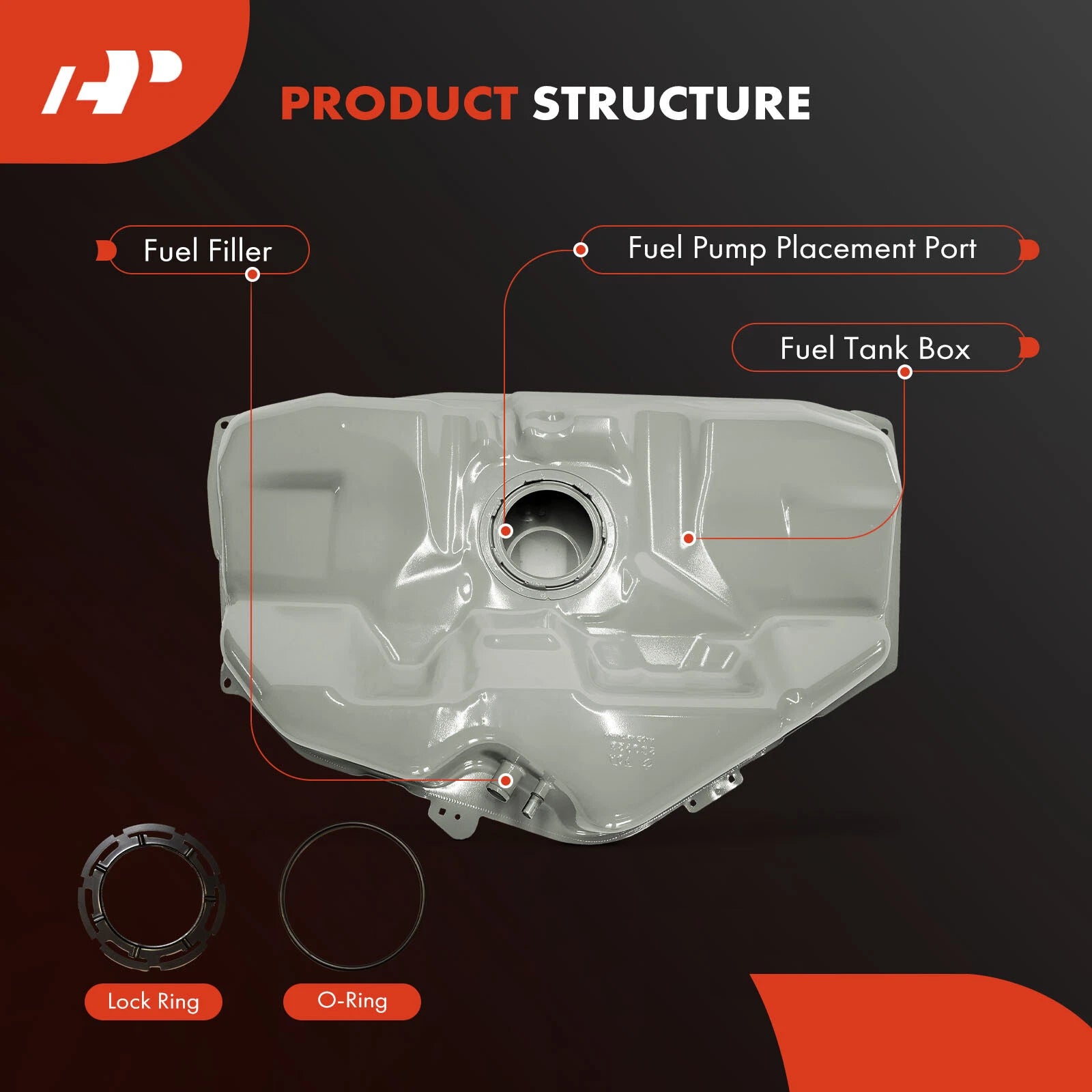 17.5 Gallon Fuel Tank for Ford Fusion (2006–2012) Lincoln MKZ (2007–2012)