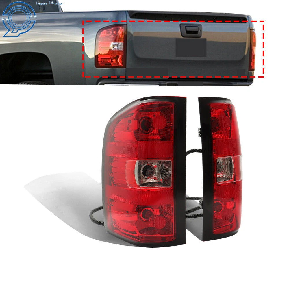 Pair Tail Lights for Chevy Silverado 1500 2500 HD (2007-2013)