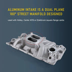 Dual Plane Intake Manifold for SBC Small Block Chevy 350 400 (1956–1986)