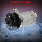 A/C Compressor & Clutch for Acura SLX, Cadillac, Isuzu, Oldsmobile (1992–2002)
