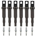 6X Ignition Coils + 6X Spark Plugs for BMW 3 5 Series X3 X5 Z4 (2000–2023)