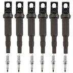 6X Ignition Coils + 6X Spark Plugs for BMW 3 5 Series X3 X5 Z4 (2000–2023)