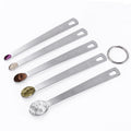 Set of 5 Stainless Steel Measuring Spoons for Kitchen Tools