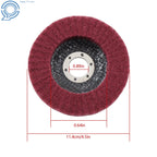 Set of 10 Scour Flap Discs 4-1/2" for Angle Grinder
