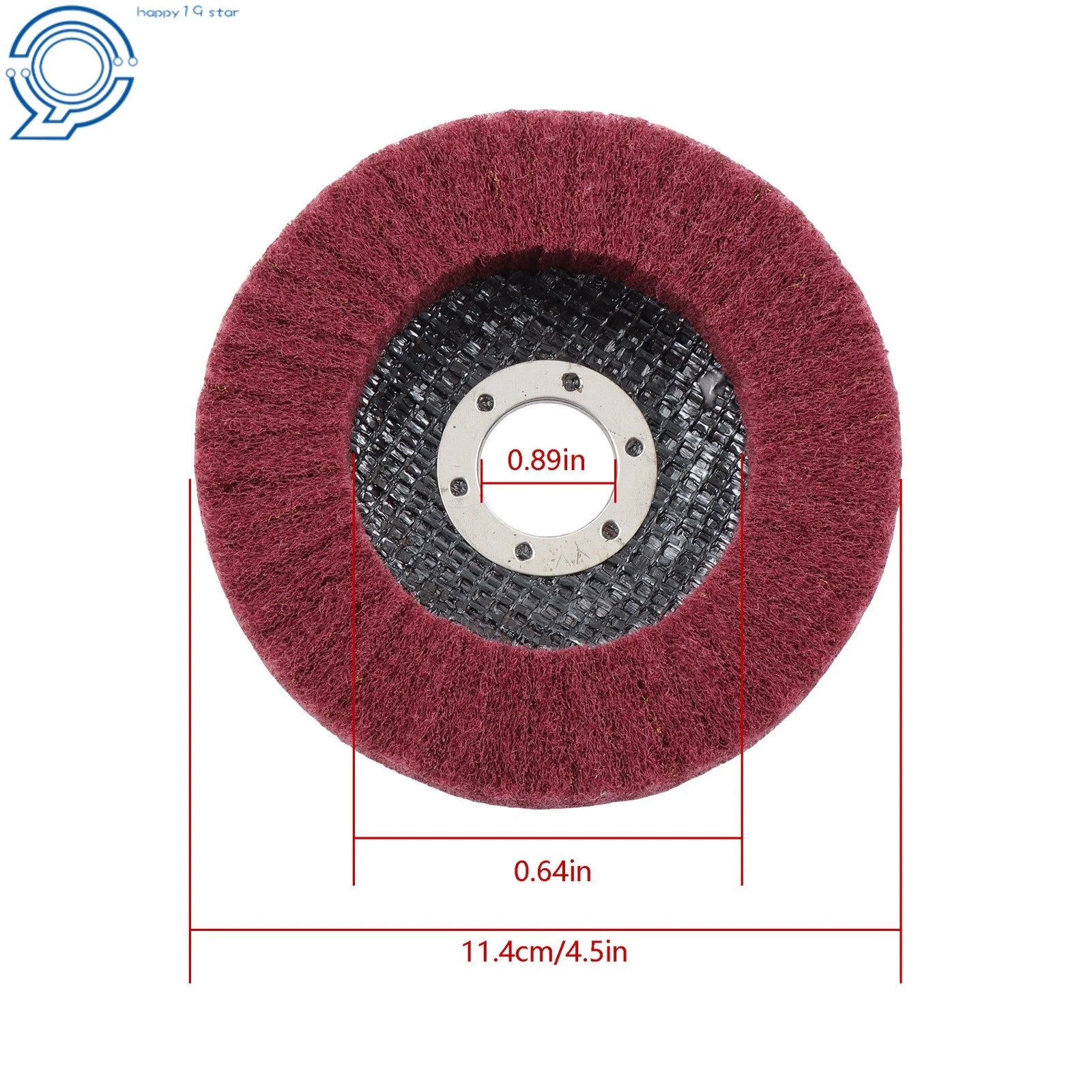 Set of 10 Scour Flap Discs 4-1/2" for Angle Grinder