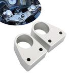 CNC Silver Handlebar Riser Spacer Adapter for Honda VFR800F (2014-2022)