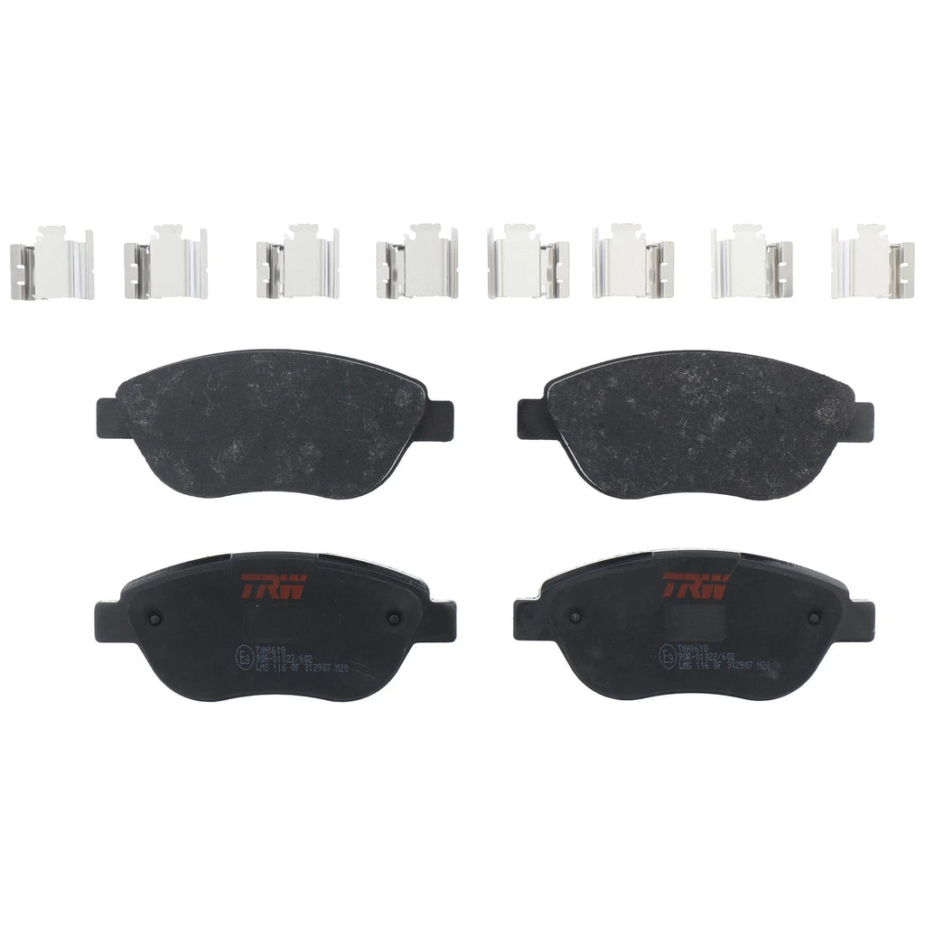 Set of 4 Disc Brake Pads for Fiat 500 (2012–2013)
