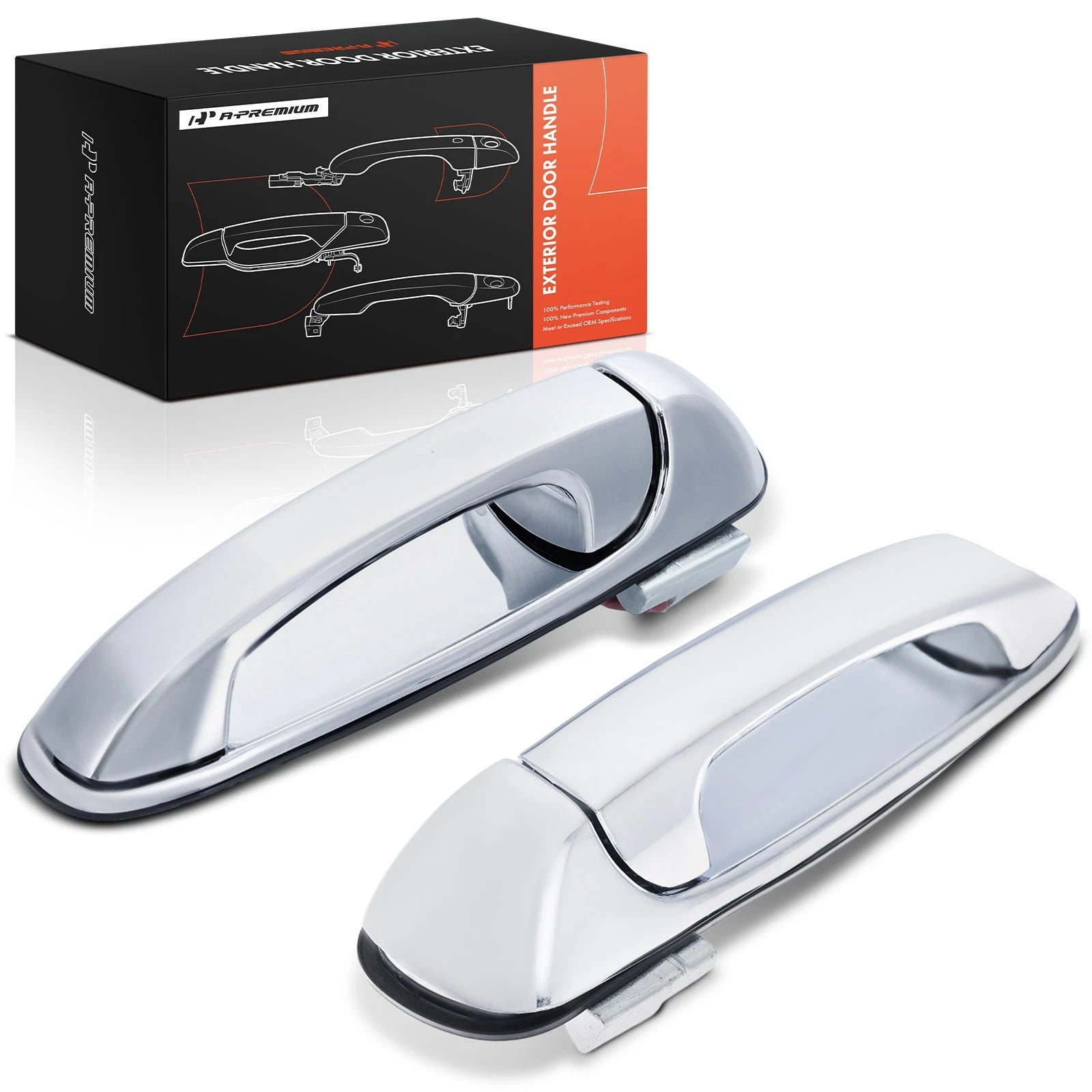 2X Rear Exterior Door Handle for Dodge Ram Dakota 2011-2019