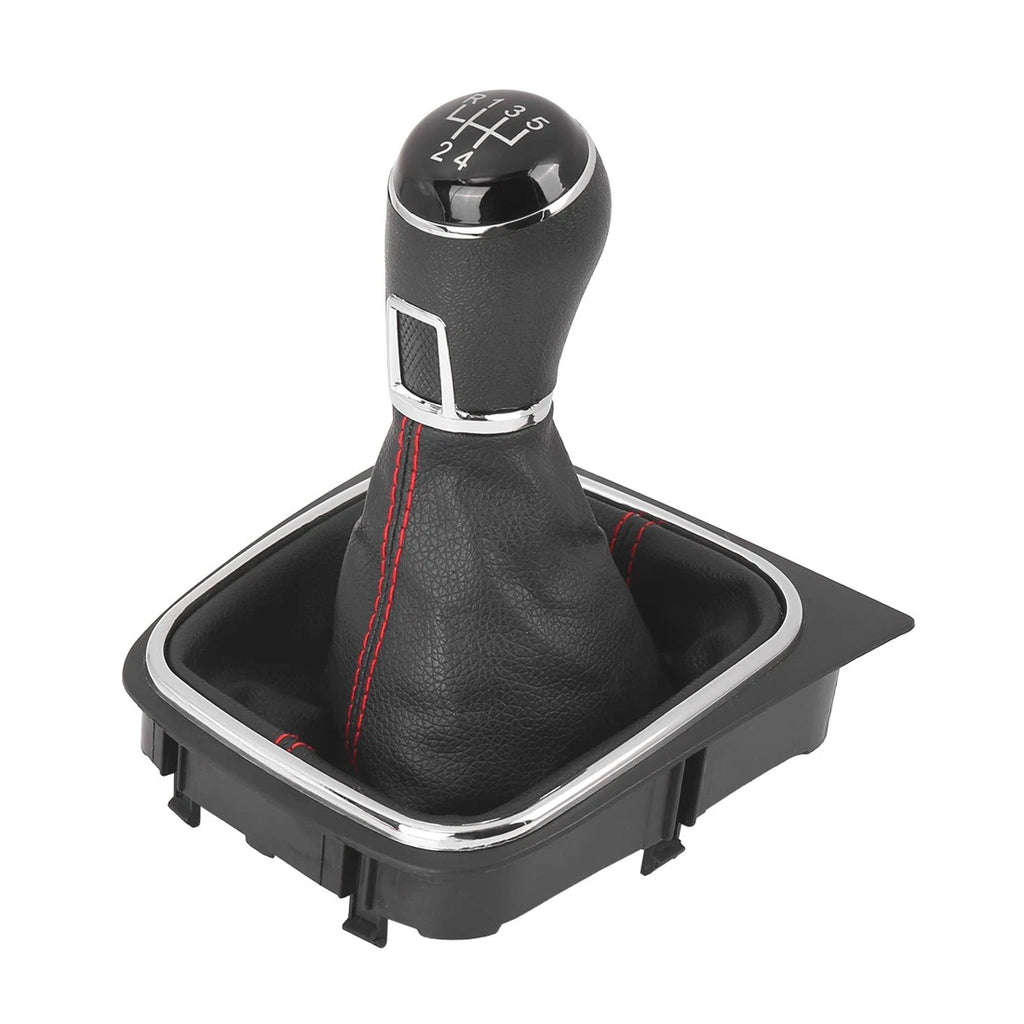 5 Speed Gear Shift Knob Gaiter Boot Cover Black for Volkswagen Jetta Golf (2005–2023)