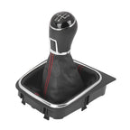 5 Speed Gear Shift Knob Gaiter Boot Cover Black for Volkswagen Jetta Golf (2005–2023)