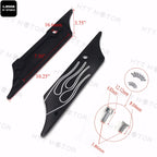 CNC Billet Aluminum Saddlebag Latch Cover Flame for Harley Touring (1993–2013)