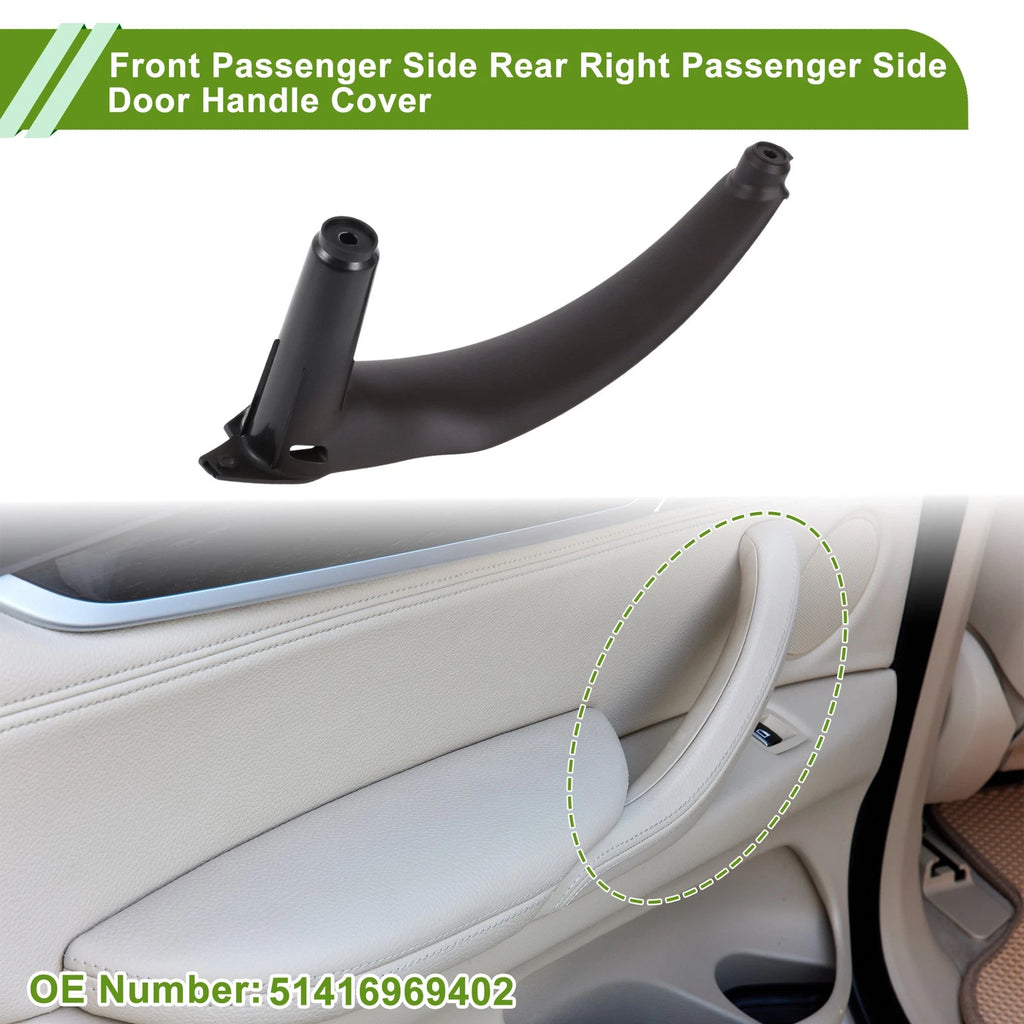 Door Panel Handle Pull Trim Cover for BMW X5 E70 (2007–2013) No. 51416969402 Deep Brown