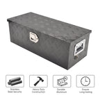 30" Black Aluminum Tool Box for Pickup Truck (Fits )