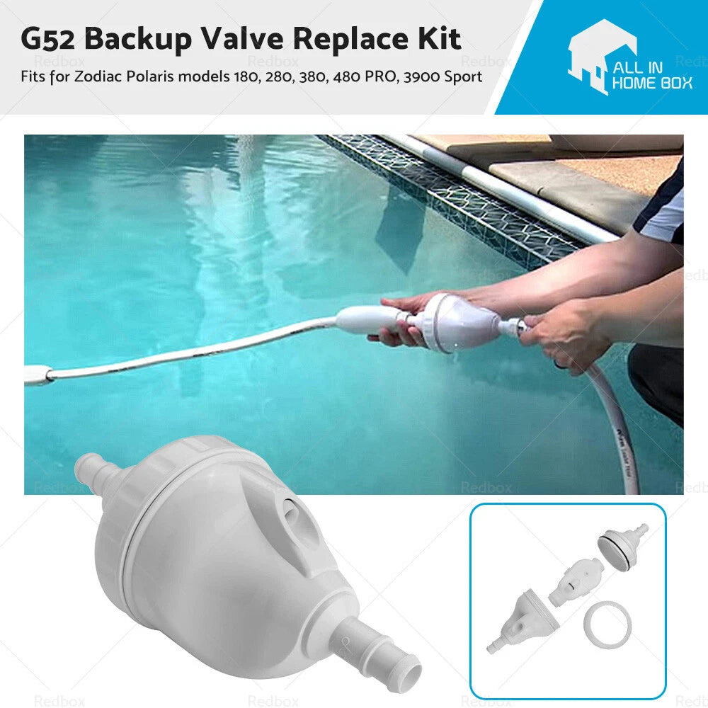 G52 Backup Valve Replace Kit for Polaris Pool Cleaner 180 280 380 480 (N/A)
